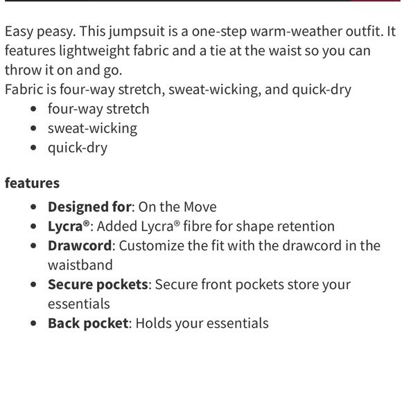 Lululemon Beige Shift in Time Cross Back Jumpsuit Sz 6 - Picture 16 of 16